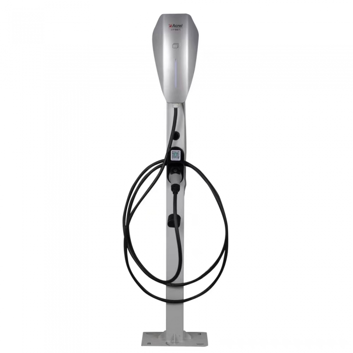 7KW汽车交流充电桩单枪扫码刷卡充电